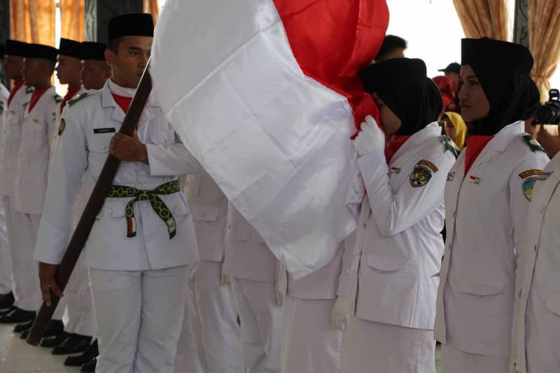 Pengukuhan PASKIBRAKA Kabupaten Tana Tidung Tahun 2019